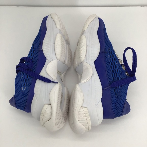 Jeffrey Campbell Hotspot Blue Oversized Dad Sneakers Platform NWOT Size 7 - Picture 5 of 9